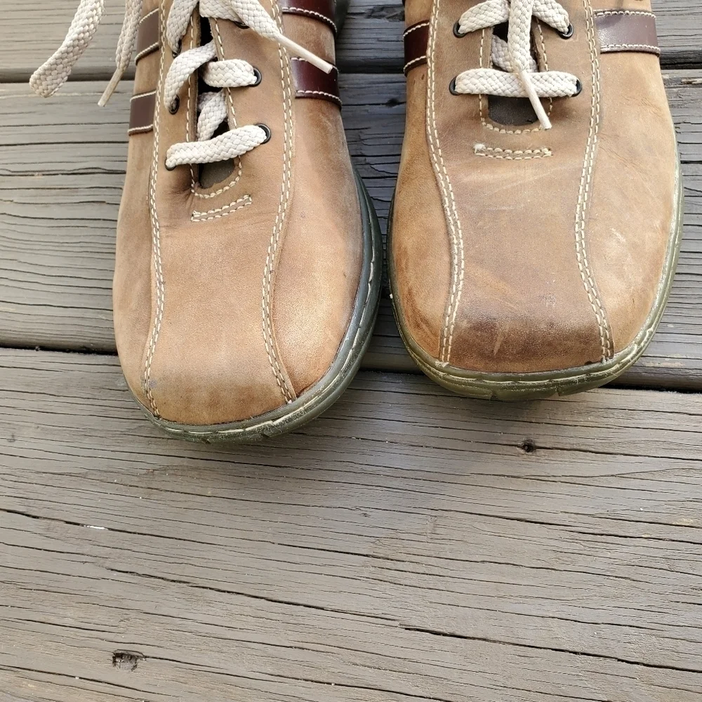 Vintage 90s y2k Skechers Tan Brown Nubuck Suede Leather Bicycle‎ Casual Shoes 9